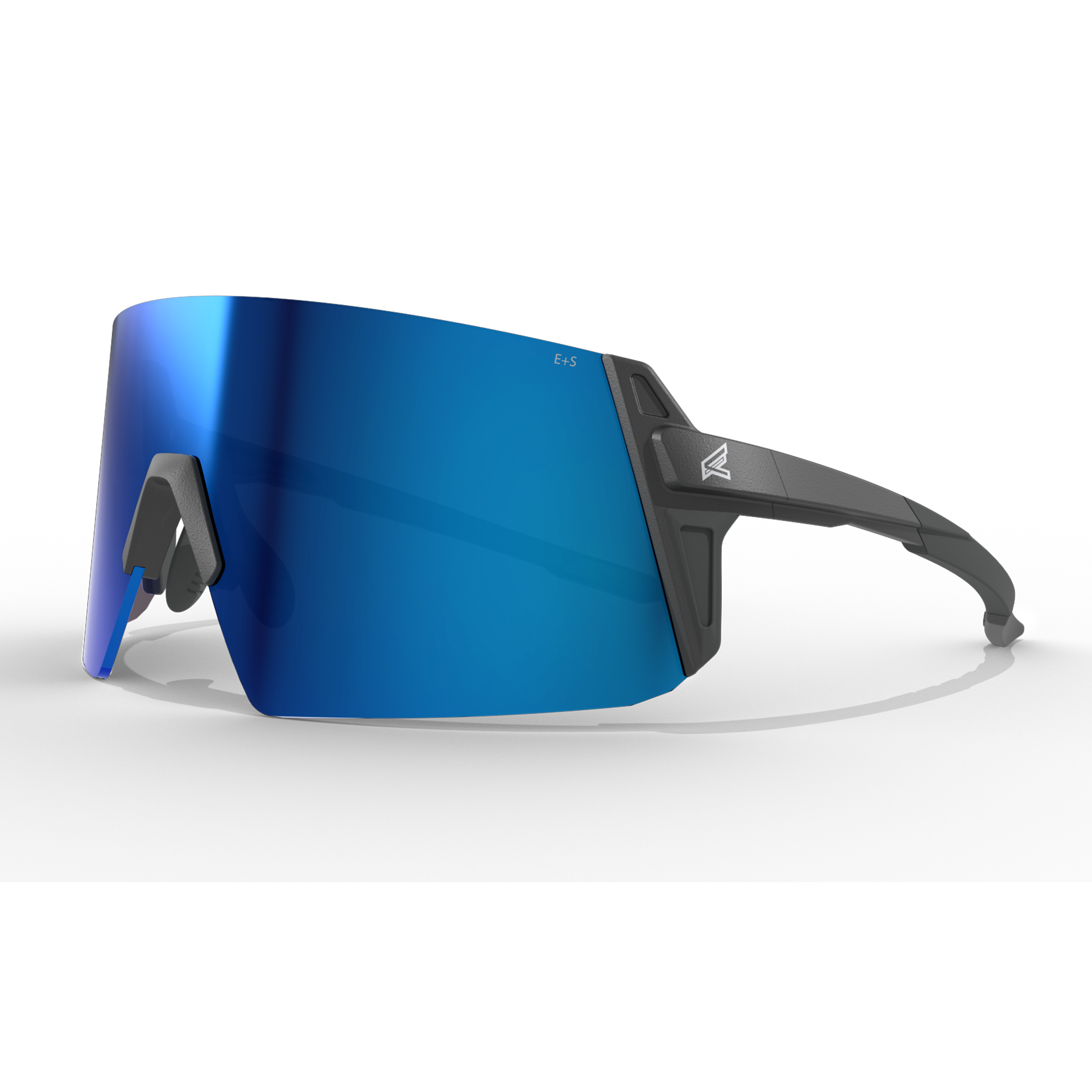 Solid black frames, polarized blue lense never worn Amazon.com: Native Man Sunglasses Matte Black Frame, Blue  main image 3
