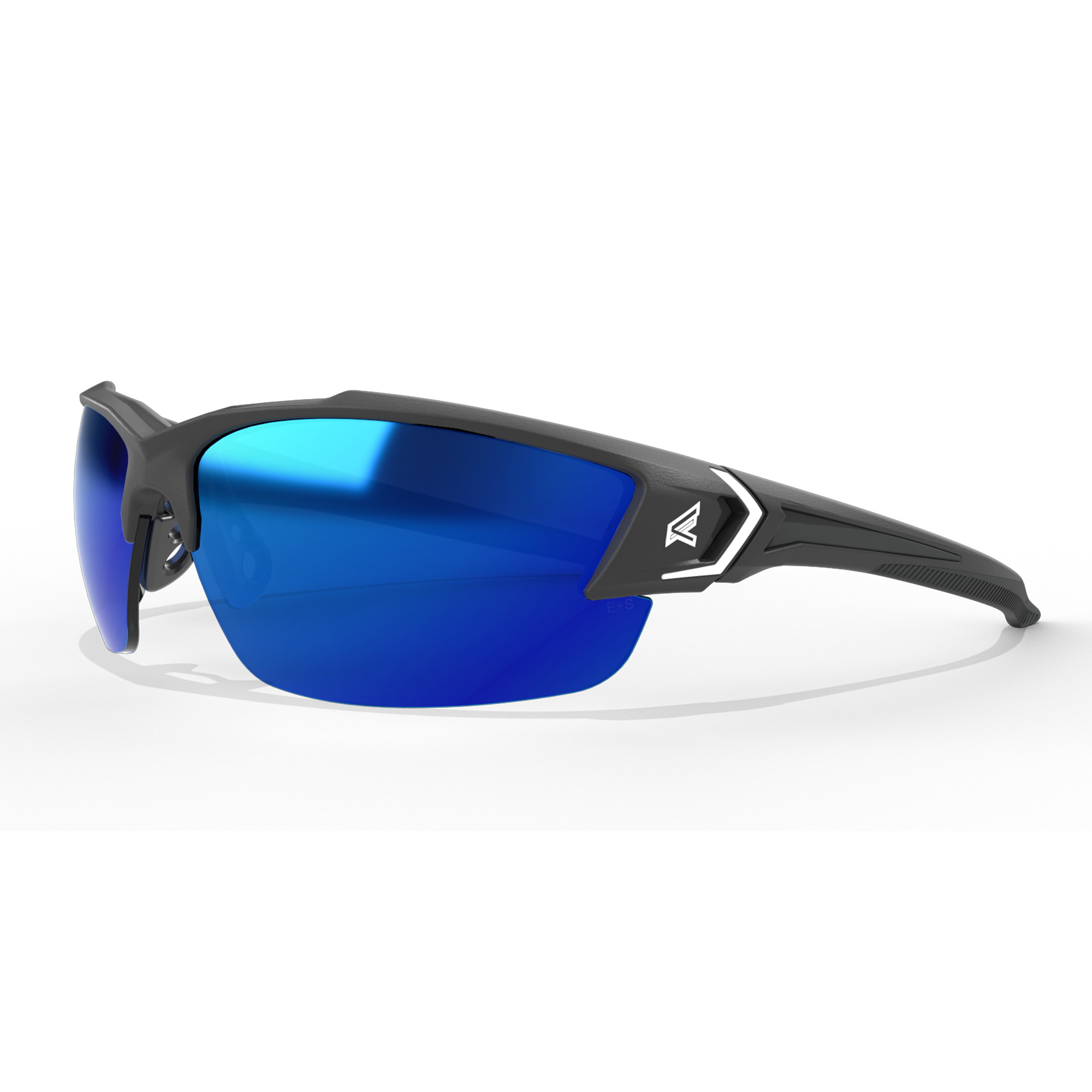 Edge Eyewear Khor G2-Black Frame / Aqua Precision Plus Blue Mirror Lens SDKAP118-G2