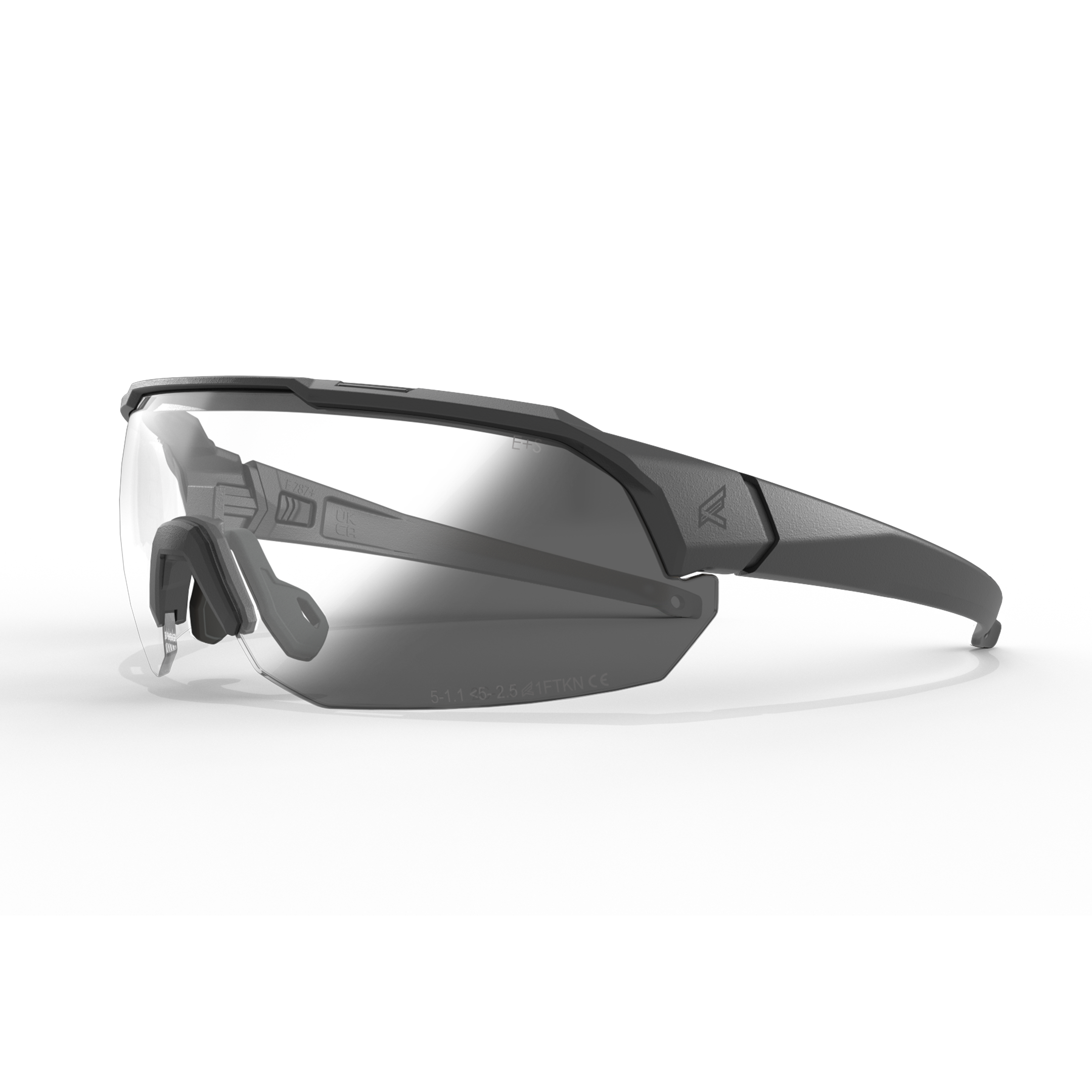high goggles Edge Eyewear ARC Light Shooting Glasses Black Frame Smoke Photochromic Vapor Shield Lenses Standard AL11PCVS