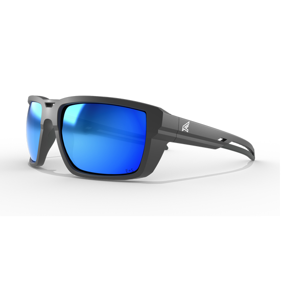 Lassen Aqua Precision Blue Mirror Polarized Safety Glasses